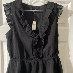 @@@ Banana Republic @@@ Sleeveless blouse,  Size: M Color: Black